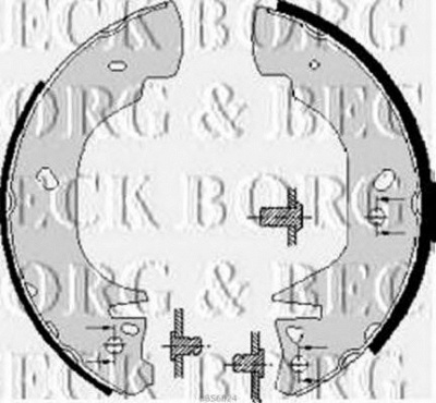 BORG & BECK bbs6024 -  Комплект тормозных колодок
